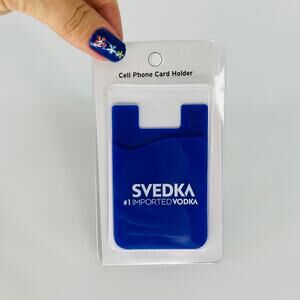 Svedka Blue and White Cell Phone Credit Card / ID holder - NWT